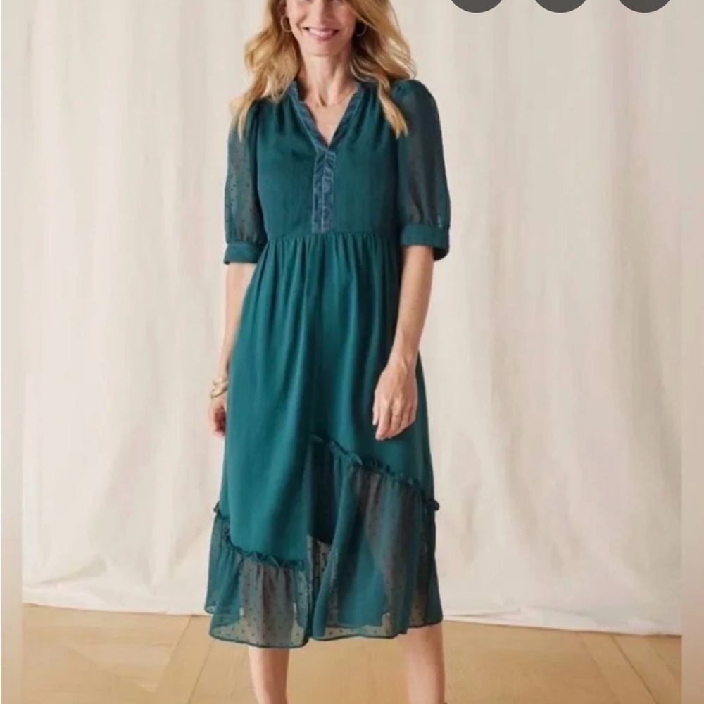 MATILDA JANE Elegant midi Teal Dress